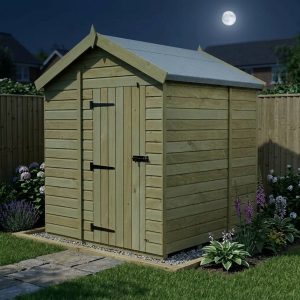 7 x 6 Apex Shed (Single Door, No Windows)