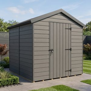 7x6 Apex Composite Shed (Single Door, No Windows)