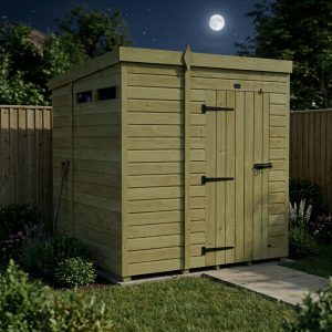 7 x 6  Security Pent Shed (Single Door)