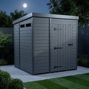7x6 Composite Pent Security Shed