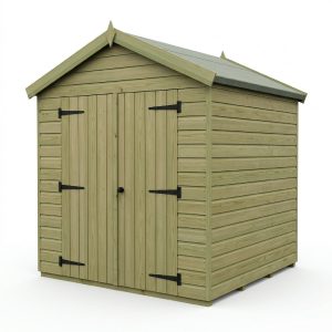7 x 7 Apex Shed (Double Door, No Windows)