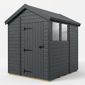 7x7 Apex Composite Shed (Single Door, With Windows)