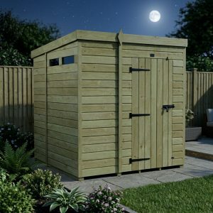 7 x 7 Security Pent Shed (Single Door)