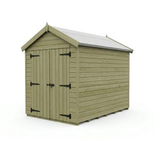7 x 8 Apex Shed (Double Door, No Windows)