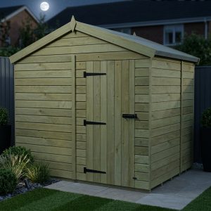 7 x 8 Apex Shed (Single Door, No Windows)