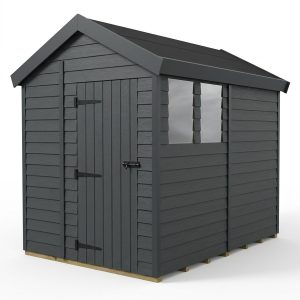 7x8 Apex Composite Shed (Single Door, With Windows)