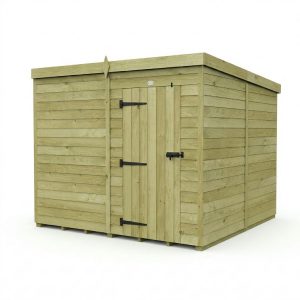 7 x 8 Pent Shed (Single Door, No Windows)