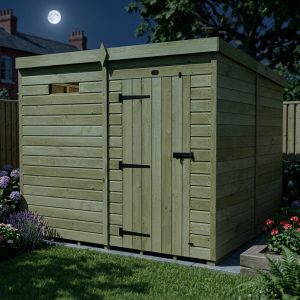 7 x 8 Security Pent Shed (Single Door)