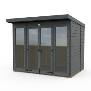 7x8 Composite Pent Full Height Summer House