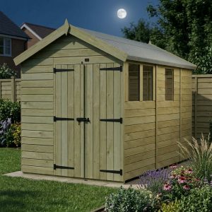 7 x 9 Apex Shed (Double Door, With Windows)