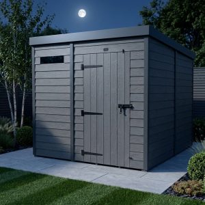 7x9 Composite Pent Security Shed