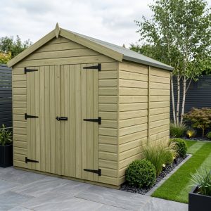 8 x 10 Apex Shed (Double Door, No Windows)