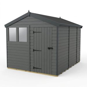 8x10 Apex Composite Shed (Single Door, With Windows)