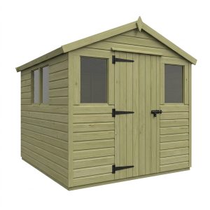 8 x 10 Apex Security Shed (Single Door)