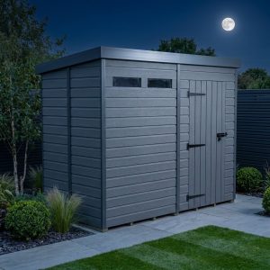 8x10 Composite Pent Security Shed