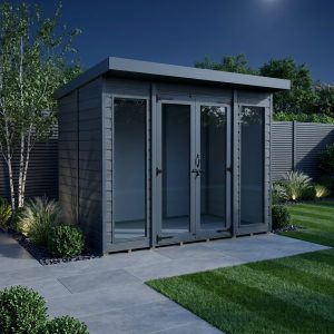 8x10 Composite Pent Full Height Summer House