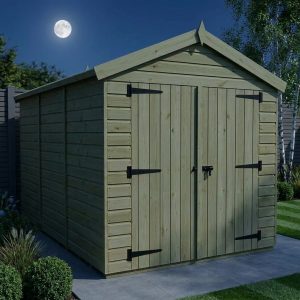 8 x 12 Apex Shed (Double Door, No Windows)
