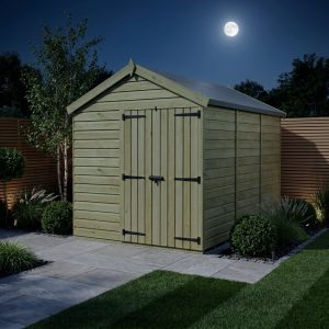 8 x 13 Apex Shed (Double Door, No Windows)