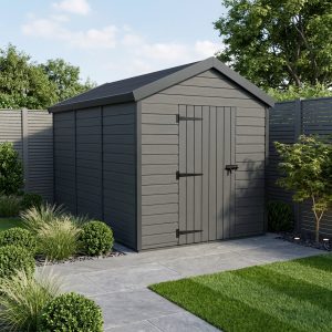 8x13 Apex Composite Shed (Single Door, No Windows)