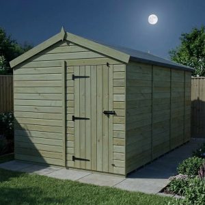 8 x 14 Apex Shed (Single Door, No Windows)
