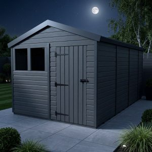 8x14 Apex Composite Shed (Single Door, With Windows)