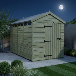 8 x 14 Apex Security Shed (Single Door)