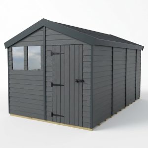 8x15 Apex Composite Shed (Single Door, With Windows)