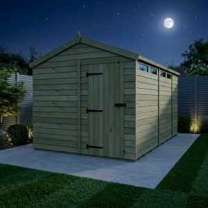 8 x 15  Apex Security Shed (Single Door)
