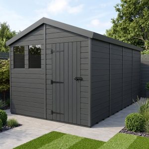 8x16 Apex Composite Shed (Single Door, With Windows)