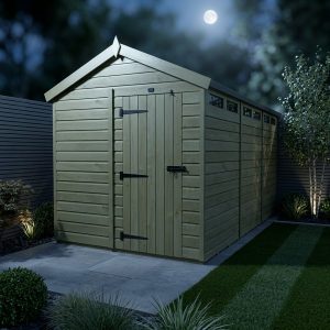 8 x 16  Apex Security Shed (Single Door)