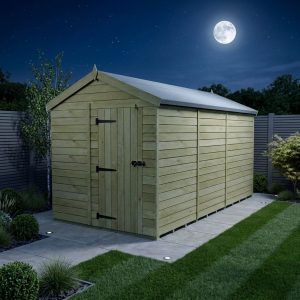 8 x 20 Apex Shed (Single Door, No Windows)
