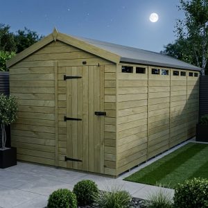 8 x 20 Apex Security Shed (Single Door)
