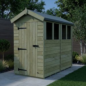 8 x 4 Apex Shed (Single Door, With Windows)