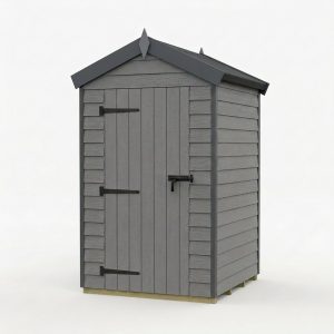 8x4 Apex Composite Shed (Single Door, No Windows)