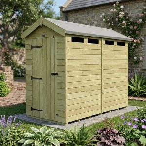 8 x 4 Apex Security Shed (Single Door)