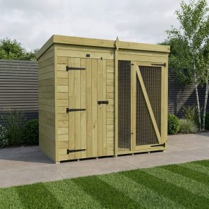 8 x 4 Dog Kennel And Run (Full Height)