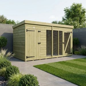 8 x 4 Dog Kennel And Run