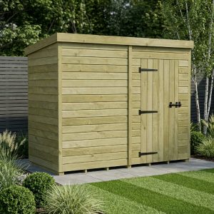 8 x 4 Pent Shed (Single Door, No Windows)