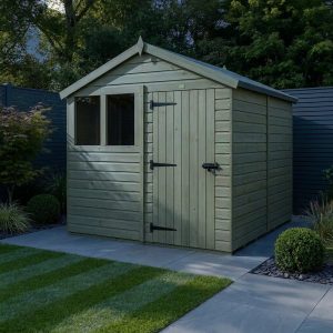 8 x 5 Apex Shed (Single Door, With Windows)