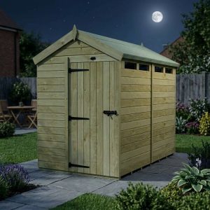 8 x 5 Apex Security Shed (Single Door)