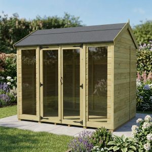 8 x 5 Apex Summer House (Full Height Window)