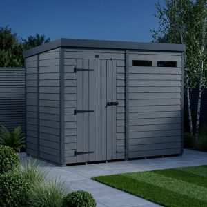 8x5 Composite Pent Security Shed