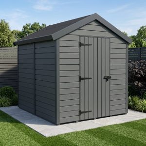 8x6 Apex Composite Shed (Single Door, No Windows)