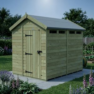 8 x 6 Apex Security Shed (Single Door)