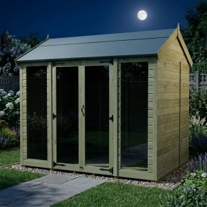 8 x 6 Apex Summer House (Full Height Window)