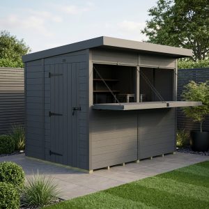 8x6 Composite Outdoor Garden Bar