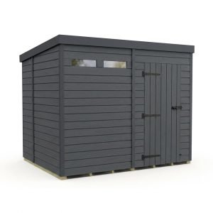 8x6 Composite Pent Security Shed