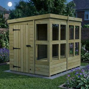 6 x 8 Pent Potting Shed