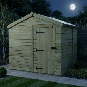 8 x 7 Apex Shed (Single Door, No Windows)