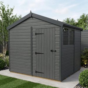 8x7 Apex Composite Shed (Single Door, With Windows)